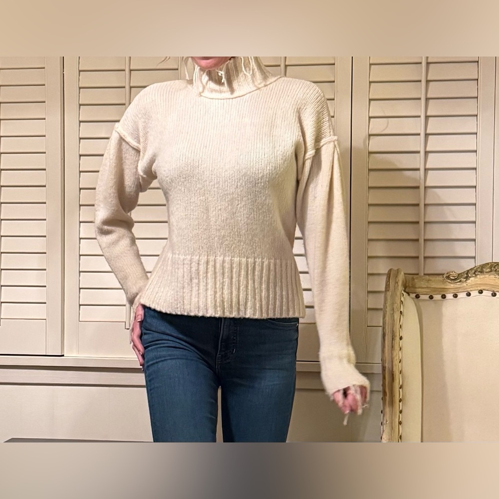 NSF wool fringe sweater